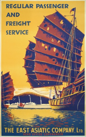 East Asiatic Company � Regular Passenger and Freight Service, Printed by F.E. Bording, Denmark