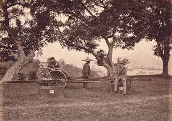 Albumen photograph of Hong Kong, 1890's