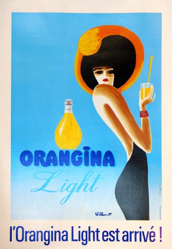 Orangina Light, Design by Villemot