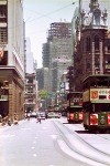 Trams on Des Voeux Road, Central by the General Post Office, Photographer: Juergen Niemann