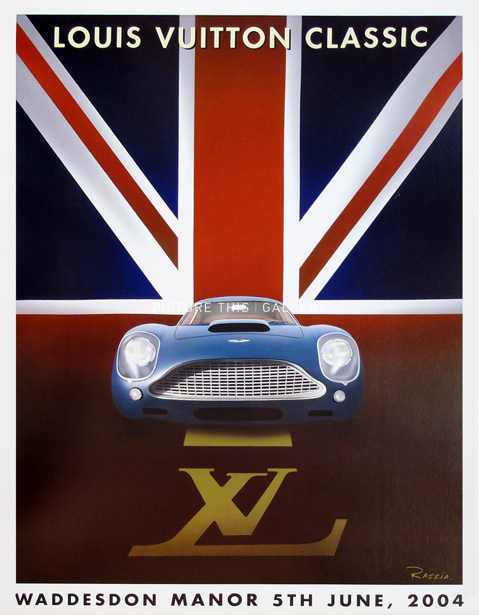 Louis Vuitton Poster Vintage Ad Wall Art Luxury Brand Poster 