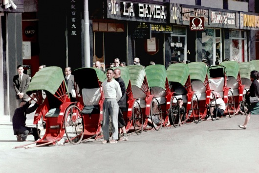 Rickshaws in Tsim Sha Tsui, Kowloon