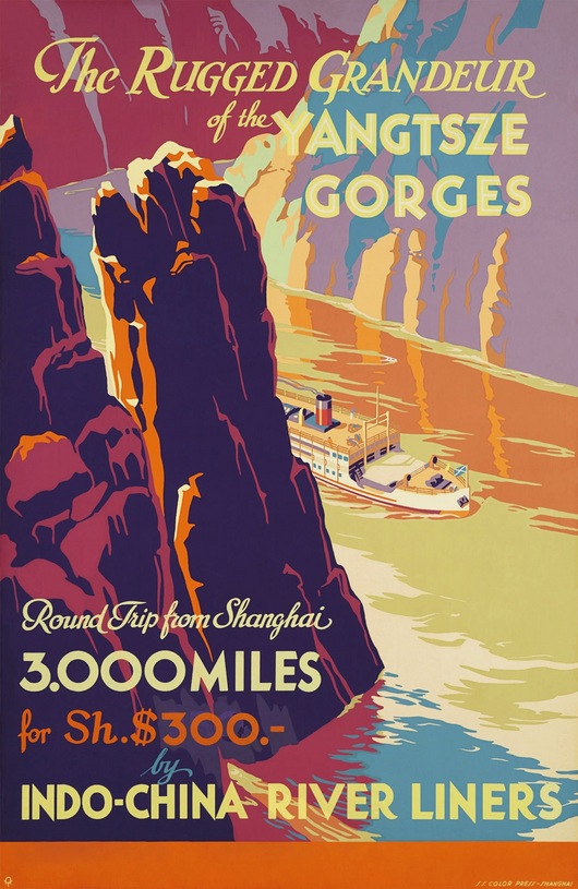 The Rugged Grandeur of the Yangtsze Gorges (Reproduction)