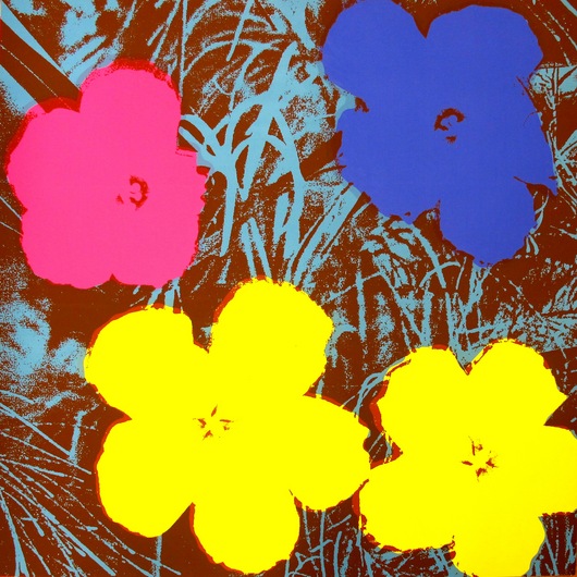 Flowers Pink Blue by Sunday B. Morning