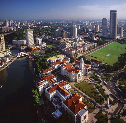 Aerial View of Parliament Place, Singapore, 1992