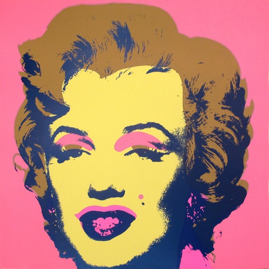 Marilyn Brown Hair by Andy Warhol
