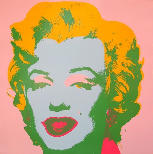 Marilyn Orange Hair by Andy Warhol