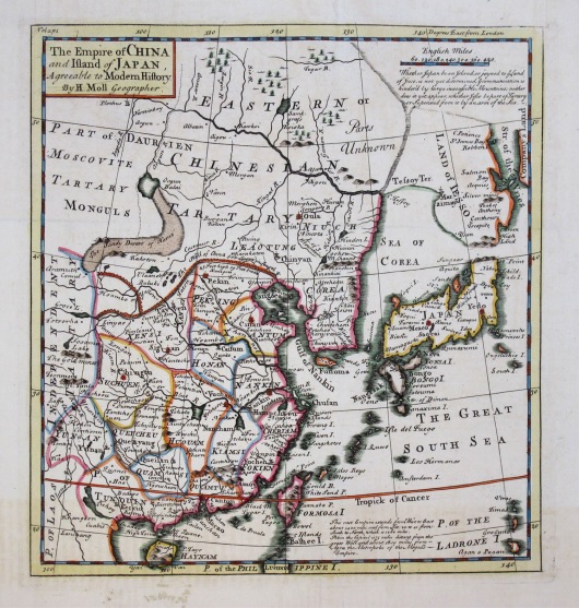 The Empire of China and Island of Japan Agreeable to Modern History
