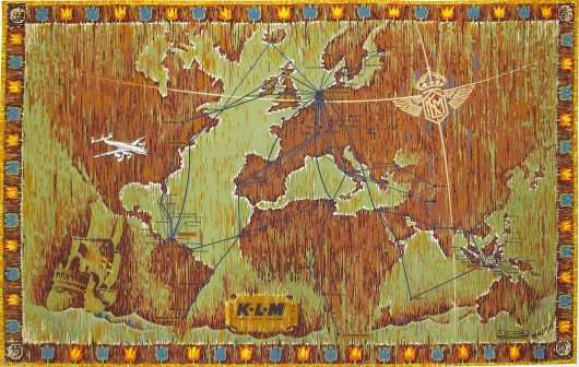 KLM Royal Dutch Airlines Planisphere