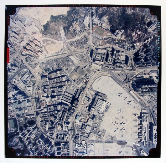 Aerial View of Kai Tak Airport and San Po Kong