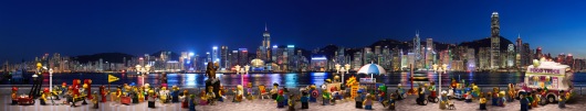 Along Victoria Harbour at Night