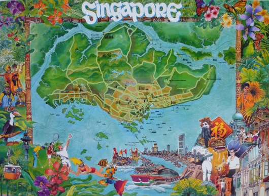 Pictorial Map of Singapore