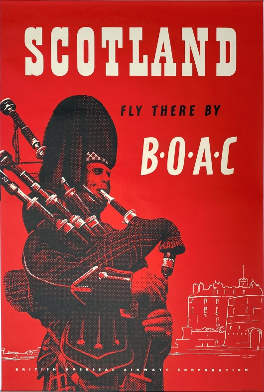 Scotland, Fly there by B.O.A.C.
