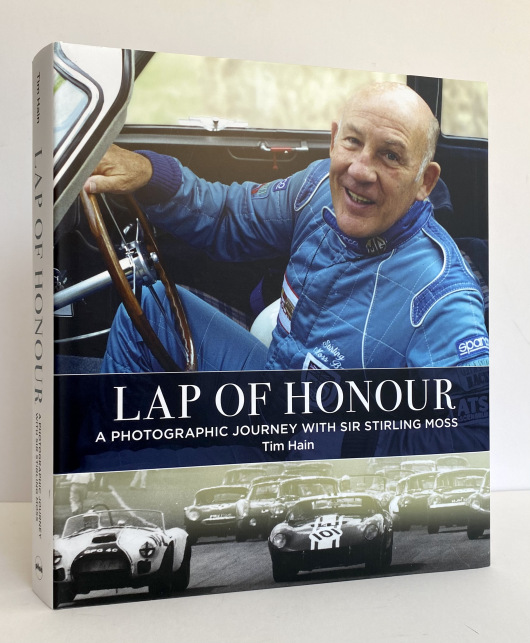 Lap of Honour: A Photographic Journey with Sir Stirling Moss with photograph SIGNED by both Moss and Hain