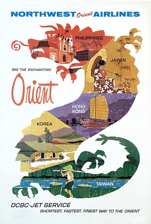 Northwest Orient Airlines - See the Enchanting Orient