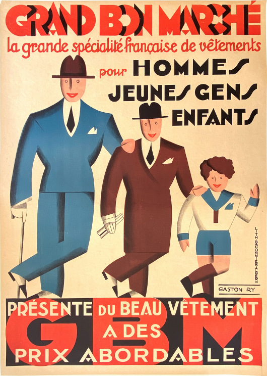 Grand Bon Marché - la grande spécialité française de vêtements pour Hommes Jeunes Gens Enfants