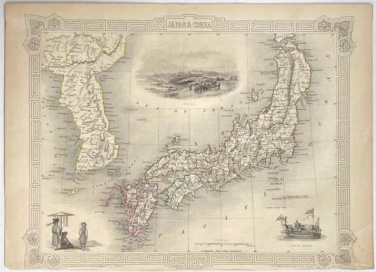 Antique Map - Japan and Corea