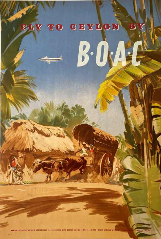 Fly to Ceylon by B.O.A.C.