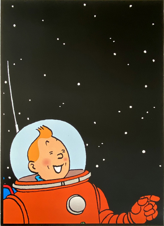 Tintin on the Moon
