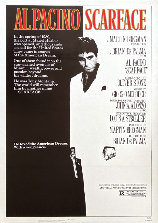 Scarface, US original release one sheet
