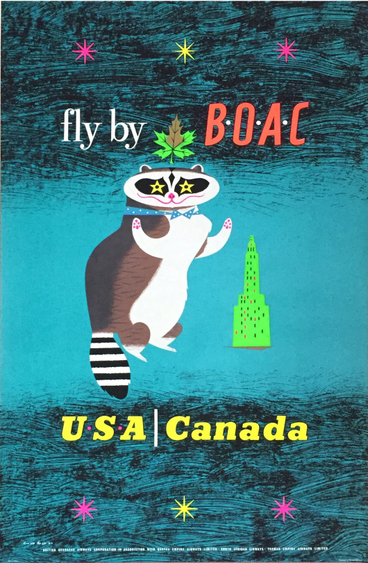 Fly by BOAC - USA & Canada