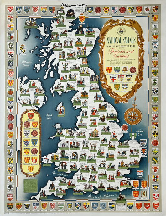 National Savings, Map of the British Isles