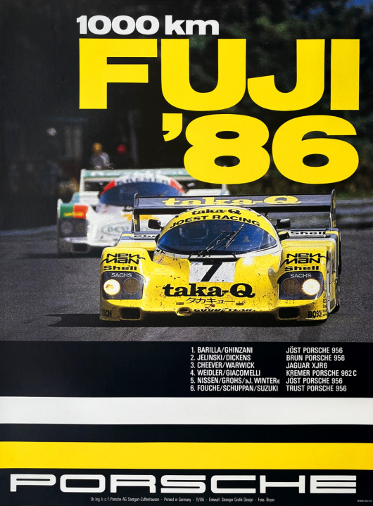 Porsche, 1000 km FUJI '86
