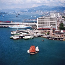 Junk off Tsim Sha Tsui & Star Ferry