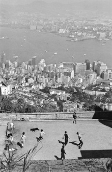 Looking down from May Road