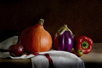 Still life with vegetables