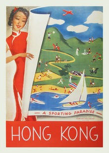 Hong Kong - A Sporting Paradise by Frederich Schiff (Reproduction)
