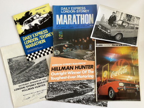 Six Items of 1968 London-Sydney Marathon ephemera, five SIGNED by race winner, Andrew Cowan