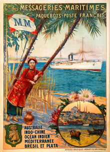 Compagnie des Messageries Maritimes - Australie Indo-Chine Océan Indien Méditerranée Brésil et Plata