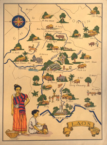 LAOS, REGION NORD - MAP