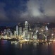 Panoramic view of Hong Kong at Night-time
