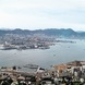 Panoramic view of Hong Kong harbour from Pollock's Path