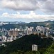 Panoramic view of Hong Kong harbour from Pollock's Path