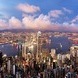 View over Hong Kong from Lugard Road at Dusk
