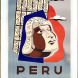 Peru vintage travel poster by Springett (with borders)